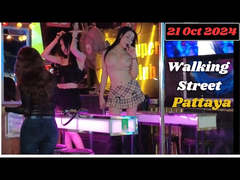 Walking street current situation ? Walking Street pattaya Live 21st October 2024 Thailand@soloDVlogs