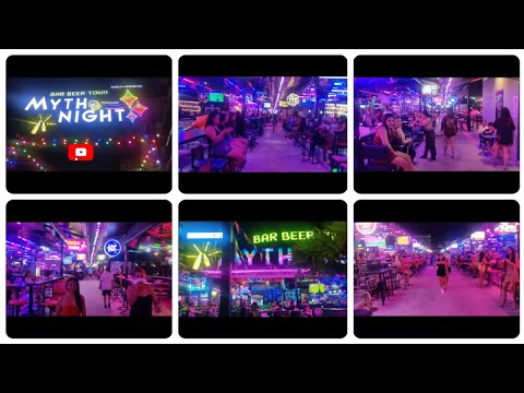 Myth Night Bar Beer Town Pattaya🤩 #travel #explore #adventure #enjoy #night #life #pattaya #thailand