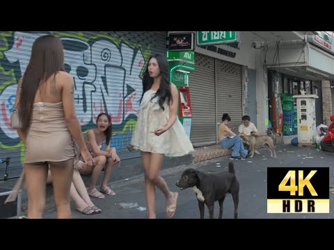 Pattaya 4K Walk Soi BuaKhao, Walking Street, Hangover Morning! Thailand 2025.