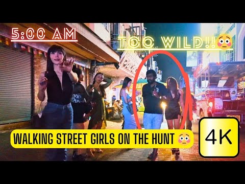 Walking Through Pattaya Walking Street After Closing – 5 AM Street Tour 2025
